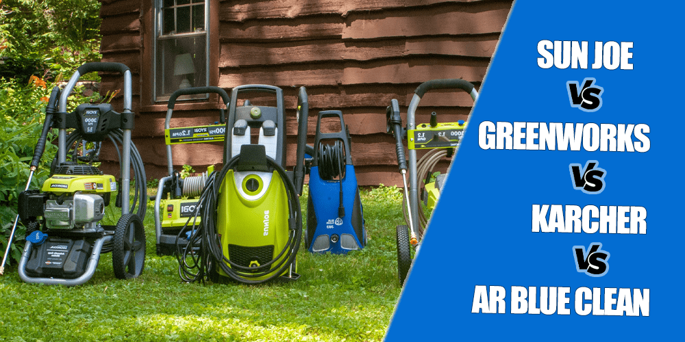 Sun Joe vs. Greenworks vs. Karcher vs. AR Blue Clean